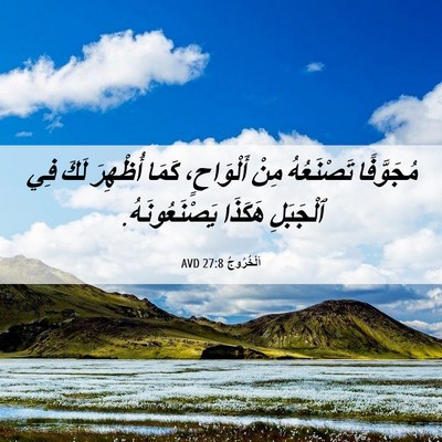 Picture 06 - اَلْخُرُوجُ 27:8 AVD - مُجَوَّفًا تَصْنَعُهُ - Bible Verse Picture