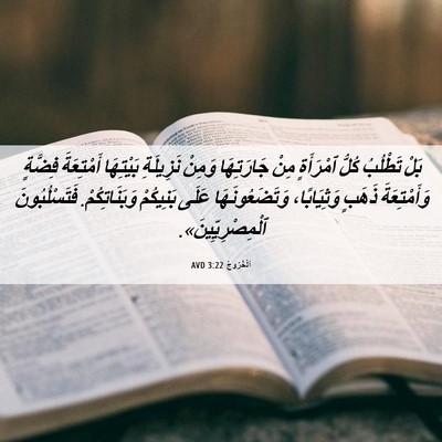 Picture 06 - اَلْخُرُوجُ 3:22 AVD - بَلْ تَطْلُبُ كُلُّ - Bible Verse Picture