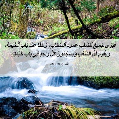 Picture 06 - اَلْخُرُوجُ 33:10 AVD - فَيَرَى جَمِيعُ ٱلشَّعْبِ - Bible Verse Picture