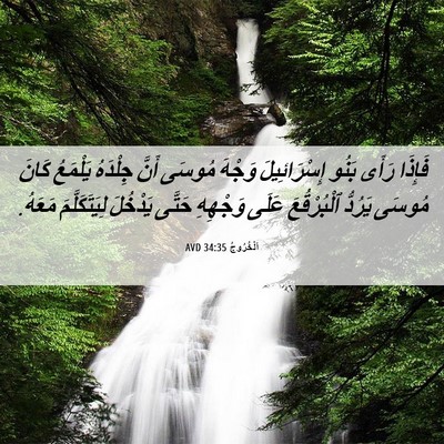 Picture 06 - اَلْخُرُوجُ 34:35 AVD - فَإِذَا رَأَى بَنُو - Bible Verse Picture