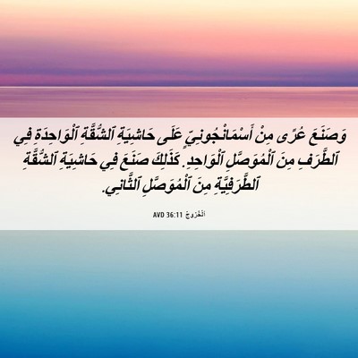 Picture 06 - اَلْخُرُوجُ 36:11 AVD - وَصَنَعَ عُرًى مِنْ - Bible Verse Picture