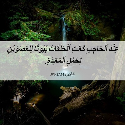 Picture 06 - اَلْخُرُوجُ 37:14 AVD - عِنْدَ ٱلْحَاجِبِ كَانَتِ - Bible Verse Picture