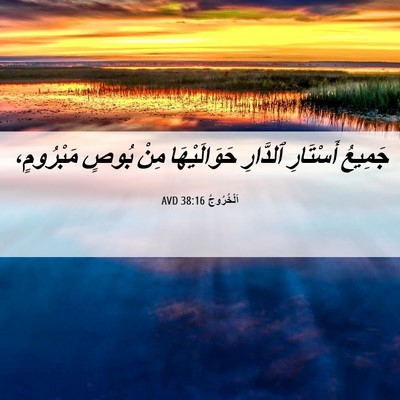 Picture 06 - اَلْخُرُوجُ 38:16 AVD - جَمِيعُ أَسْتَارِ - Bible Verse Picture