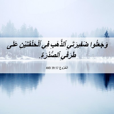 Picture 06 - اَلْخُرُوجُ 39:17 AVD - وَجَعَلُوا ضَفِيرَتَيِ - Bible Verse Picture