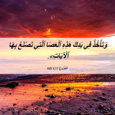Picture 06 - اَلْخُرُوجُ 4:17 AVD - وَتَأْخُذُ فِي يَدِكَ - Bible Verse Picture