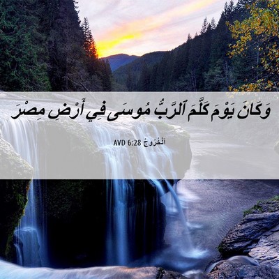 Picture 06 - اَلْخُرُوجُ 6:28 AVD - وَكَانَ يَوْمَ كَلَّمَ - Bible Verse Picture