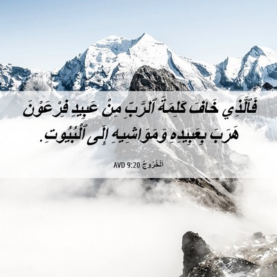 Picture 06 - اَلْخُرُوجُ 9:20 AVD - فَٱلَّذِي خَافَ كَلِمَةَ - Bible Verse Picture