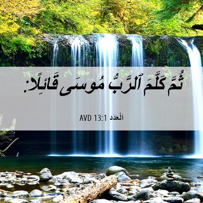 Picture 06 - اَلْعَدَد 13:1 AVD - ثُمَّ كَلَّمَ ٱلرَّبُّ - Bible Verse Picture