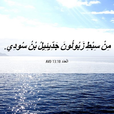 Picture 06 - اَلْعَدَد 13:10 AVD - مِنْ سِبْطِ زَبُولُونَ - Bible Verse Picture