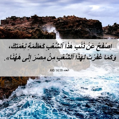 Picture 06 - اَلْعَدَد 14:19 AVD - اِصْفَحْ عَنْ ذَنْبِ هَذَا - Bible Verse Picture