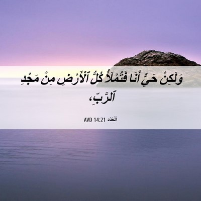 Picture 06 - اَلْعَدَد 14:21 AVD - وَلَكِنْ حَيٌّ أَنَا - Bible Verse Picture