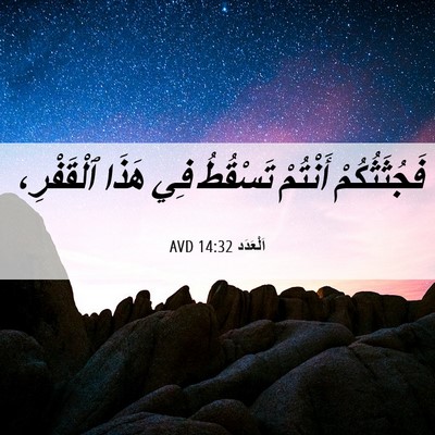 Picture 06 - اَلْعَدَد 14:32 AVD - فَجُثَثُكُمْ أَنْتُمْ - Bible Verse Picture