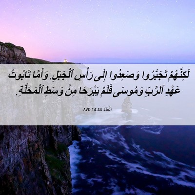 Picture 06 - اَلْعَدَد 14:44 AVD - لَكِنَّهُمْ تَجَبَّرُوا - Bible Verse Picture