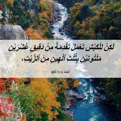 Picture 06 - اَلْعَدَد 15:6 AVD - لَكِنْ لِلْكَبْشِ - Bible Verse Picture