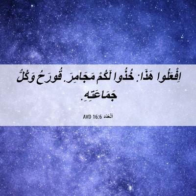 Picture 06 - اَلْعَدَد 16:6 AVD - اِفْعَلُوا هَذَا: خُذُوا - Bible Verse Picture