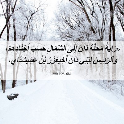 Picture 06 - اَلْعَدَد 2:25 AVD - «رَايَةُ مَحَلَّةِ دَانَ - Bible Verse Picture