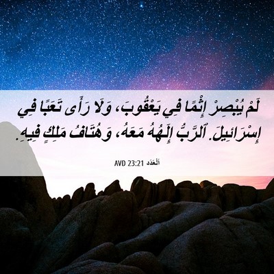 Picture 06 - اَلْعَدَد 23:21 AVD - لَمْ يُبْصِرْ إِثْمًا فِي - Bible Verse Picture