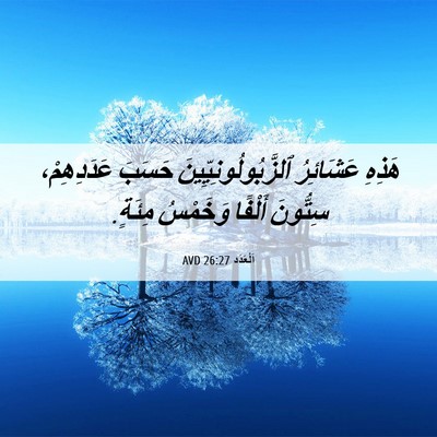 Picture 06 - اَلْعَدَد 26:27 AVD - هَذِهِ عَشَائِرُ - Bible Verse Picture