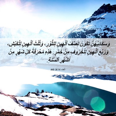 Picture 06 - اَلْعَدَد 28:14 AVD - وَسَكَائِبُهُنَّ تَكُونُ - Bible Verse Picture