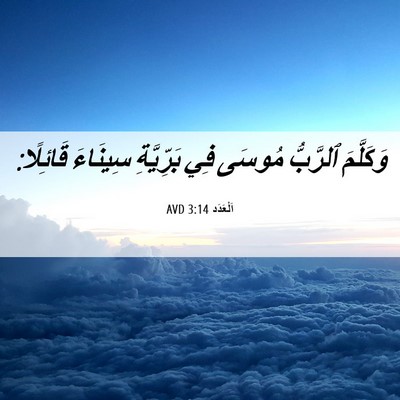 Picture 06 - اَلْعَدَد 3:14 AVD - وَكَلَّمَ ٱلرَّبُّ مُوسَى - Bible Verse Picture