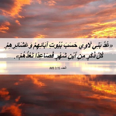 Picture 06 - اَلْعَدَد 3:15 AVD - «عُدَّ بَنِي لَاوِي حَسَبَ - Bible Verse Picture