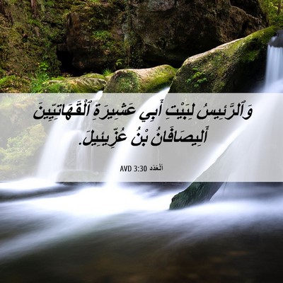 Picture 06 - اَلْعَدَد 3:30 AVD - وَٱلرَّئِيسُ لِبَيْتِ - Bible Verse Picture