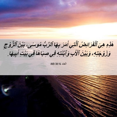 Picture 06 - اَلْعَدَد 30:16 AVD - هَذِهِ هِيَ ٱلْفَرَائِضُ - Bible Verse Picture