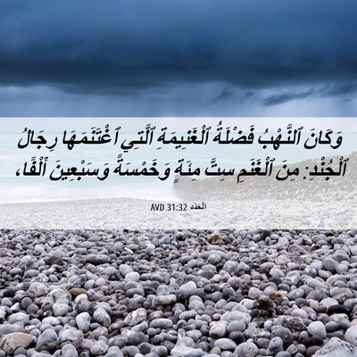 Picture 06 - اَلْعَدَد 31:32 AVD - وَكَانَ ٱلنَّهْبُ - Bible Verse Picture