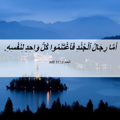 Picture 06 - اَلْعَدَد 31:53 AVD - أَمَّا رِجَالُ ٱلْجُنْدِ - Bible Verse Picture