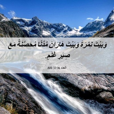 Picture 06 - اَلْعَدَد 32:36 AVD - وَبَيْتَ نِمْرَةَ - Bible Verse Picture