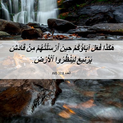 Picture 06 - اَلْعَدَد 32:8 AVD - هَكَذَا فَعَلَ آبَاؤُكُمْ - Bible Verse Picture