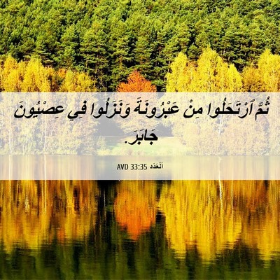 Picture 06 - اَلْعَدَد 33:35 AVD - ثُمَّ ٱرْتَحَلُوا مِنْ - Bible Verse Picture