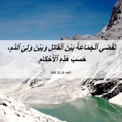 Picture 06 - اَلْعَدَد 35:24 AVD - تَقْضِي ٱلْجَمَاعَةُ - Bible Verse Picture