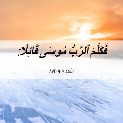 Picture 06 - اَلْعَدَد 9:9 AVD - فَكَلَّمَ ٱلرَّبُّ مُوسَى - Bible Verse Picture