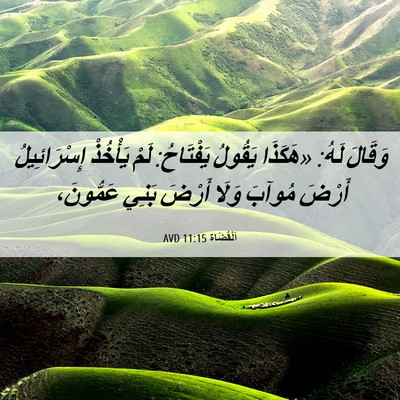 Picture 06 - اَلْقُضَاة 11:15 AVD - وَقَالَ لَهُ: «هَكَذَا - Bible Verse Picture