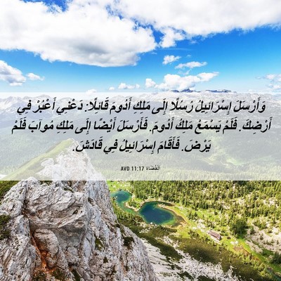Picture 06 - اَلْقُضَاة 11:17 AVD - وَأَرْسَلَ إِسْرَائِيلُ - Bible Verse Picture