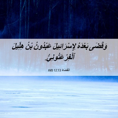 Picture 06 - اَلْقُضَاة 12:13 AVD - وَقَضَى بَعْدَهُ - Bible Verse Picture