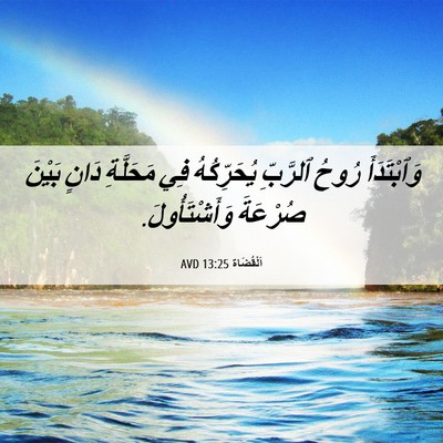 Picture 06 - اَلْقُضَاة 13:25 AVD - وَٱبْتَدَأَ رُوحُ - Bible Verse Picture