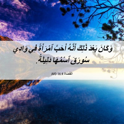 Picture 06 - اَلْقُضَاة 16:4 AVD - وَكَانَ بَعْدَ ذَلِكَ - Bible Verse Picture