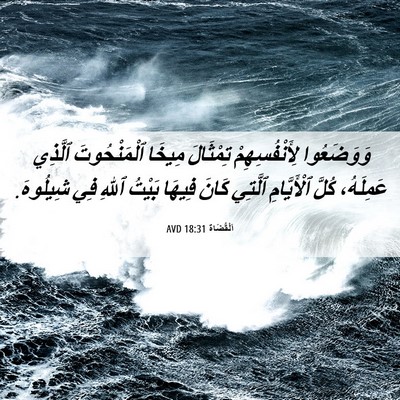 Picture 06 - اَلْقُضَاة 18:31 AVD - وَوَضَعُوا لِأَنْفُسِهِمْ - Bible Verse Picture
