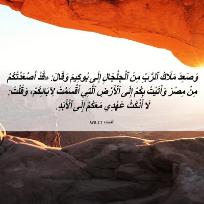 Picture 06 - اَلْقُضَاة 2:1 AVD - وَصَعِدَ مَلَاكُ ٱلرَّبِّ - Bible Verse Picture