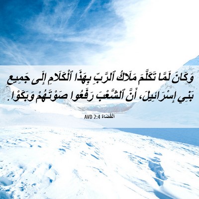 Picture 06 - اَلْقُضَاة 2:4 AVD - وَكَانَ لَمَّا تَكَلَّمَ - Bible Verse Picture
