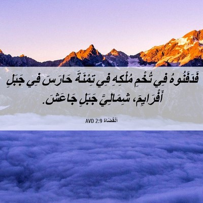 Picture 06 - اَلْقُضَاة 2:9 AVD - فَدَفَنُوهُ فِي تُخْمِ - Bible Verse Picture