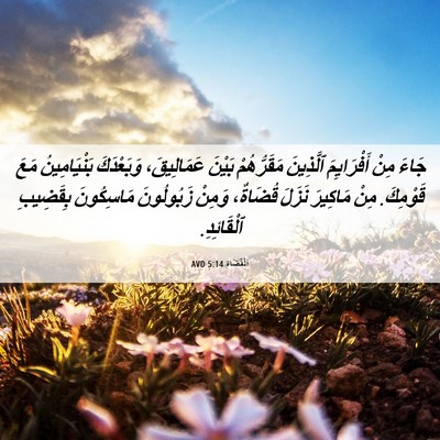 Picture 06 - اَلْقُضَاة 5:14 AVD - جَاءَ مِنْ أَفْرَايِمَ - Bible Verse Picture