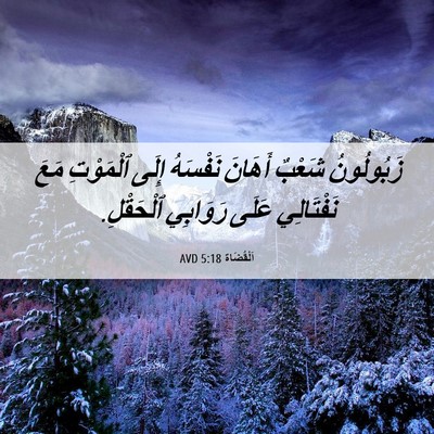 Picture 06 - اَلْقُضَاة 5:18 AVD - زَبُولُونُ شَعْبٌ أَهَانَ - Bible Verse Picture