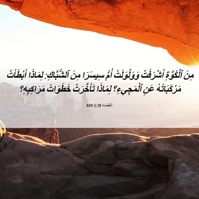 Picture 06 - اَلْقُضَاة 5:28 AVD - مِنَ ٱلْكُوَّةِ - Bible Verse Picture