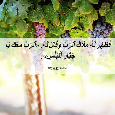 Picture 06 - اَلْقُضَاة 6:12 AVD - فَظَهَرَ لَهُ مَلَاكُ - Bible Verse Picture