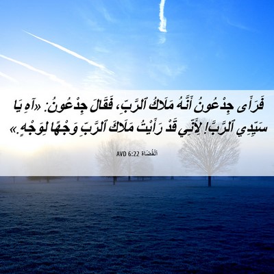 Picture 06 - اَلْقُضَاة 6:22 AVD - فَرَأَى جِدْعُونُ أَنَّهُ - Bible Verse Picture