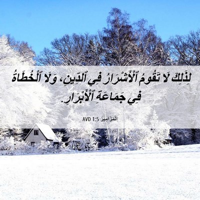 Picture 06 - اَلْمَزَامِيرُ 1:5 AVD - لِذَلِكَ لَا تَقُومُ - Bible Verse Picture