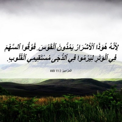 Picture 06 - اَلْمَزَامِيرُ 11:2 AVD - لِأَنَّهُ هُوَذَا - Bible Verse Picture